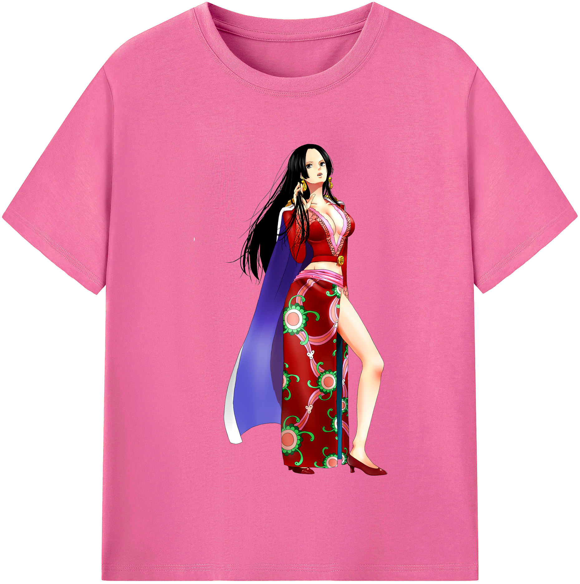 ワンピース ボア・ハンコック ONE PIECE Boa·Hancock レディースカジュアルプリントTシャツ（綿100％）